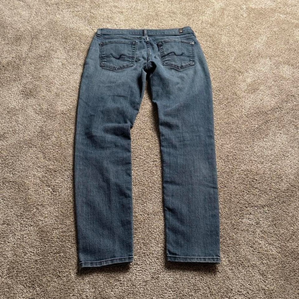 7‎ FOR ALL MANKIND "GENEVIEVE" EVERYDAY BLUE DENIM